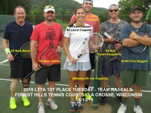 2019 Tuesday 1st Place Team Rascals