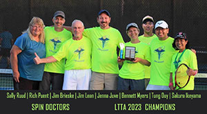 2023 Grand Champions Tues Team 1 Spin Doctors